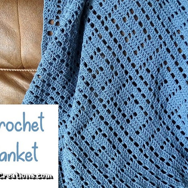 Swirl Crochet Baby Blanket (Greek Key) – PDF crochet pattern