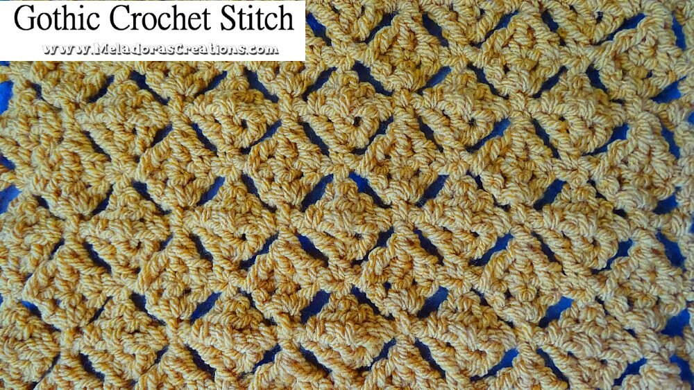 Gothic Crochet Stitch Pattern - Etsy