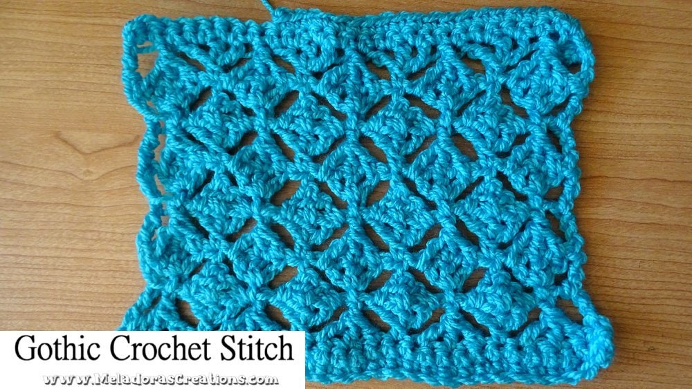 Gothic Crochet Stitch Pattern - Etsy