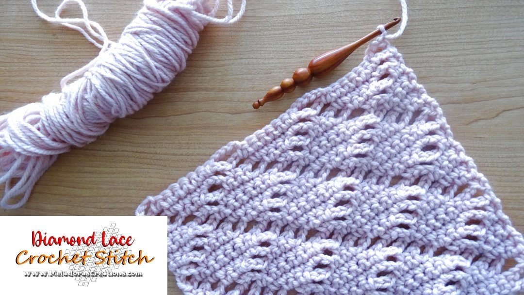Diamond Lace Stitch - Crochet Stitch Pattern PDF - Etsy