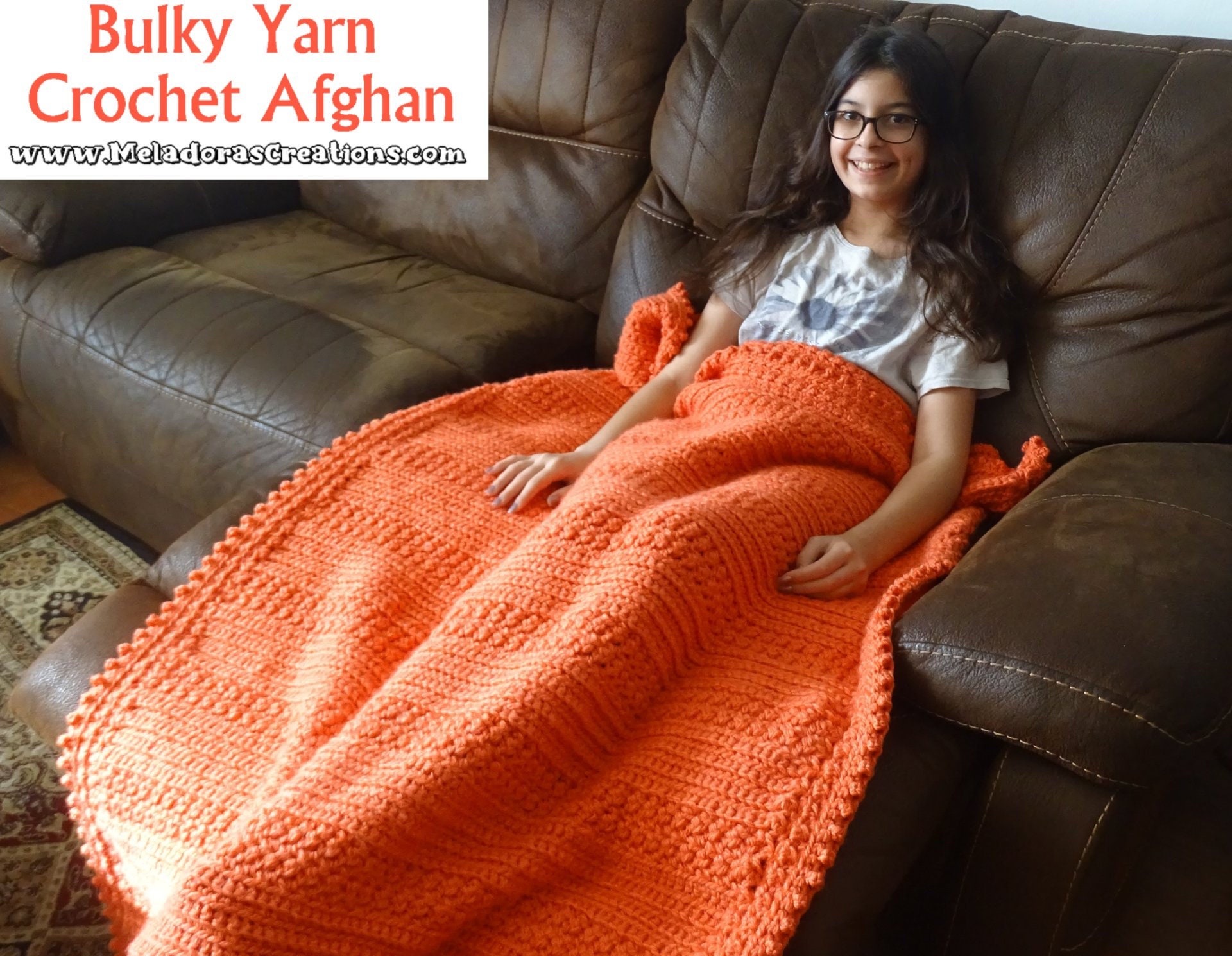 Bulky Yarn Crochet Afghan PDF Pattern Etsy Israel