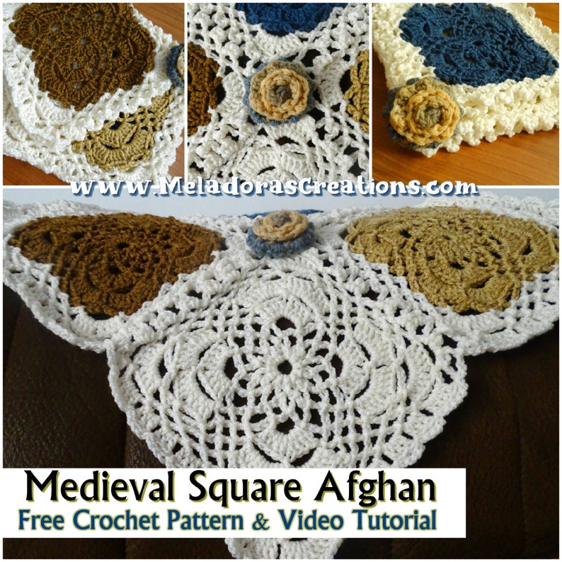 Medieval Square Afghan Crochet Pattern PDF Etsy