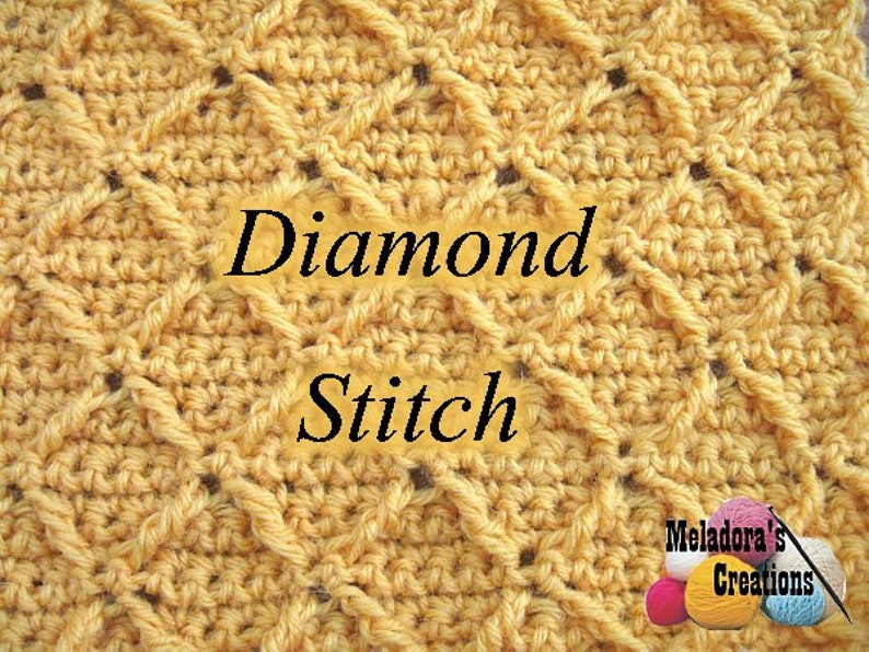 Diamond Stitch Crochet Pattern PDF image 1