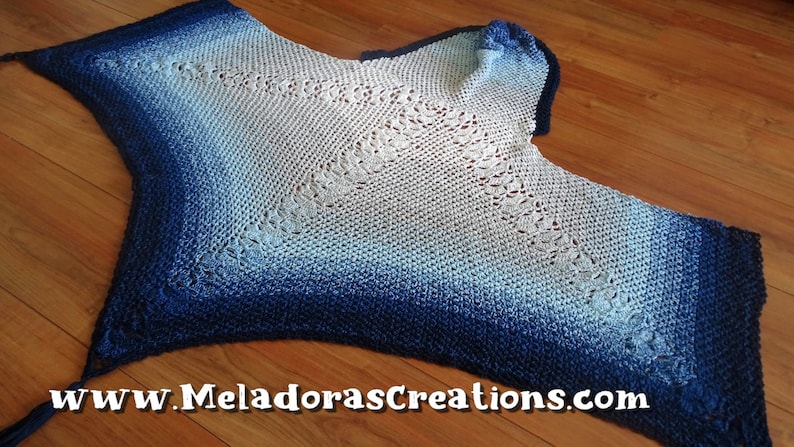 Butterfly Net Shawl PDF Crochet Shawl Pattern image 4