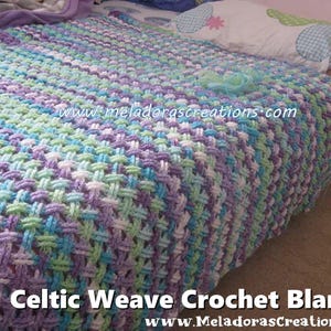 Punto celta de crochet - Punto trenzado - Patrón de crochet en PDF - Videotutorial