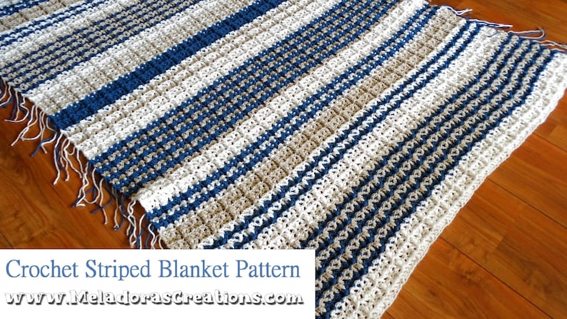 striped-crochet-blanket-pattern-pdf-pattern-etsy