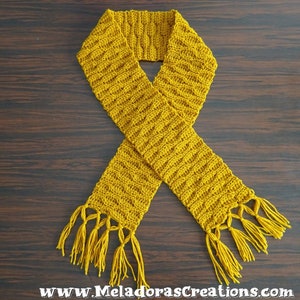 Wave Stitch Crochet Scarf Pattern PDF image 4