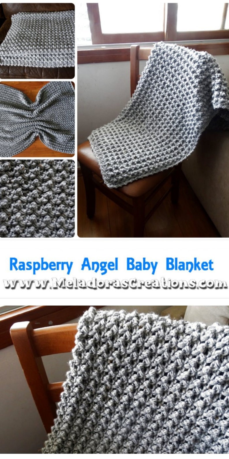 Raspberry Angel Baby Crochet Afghan PDF Pattern image 10