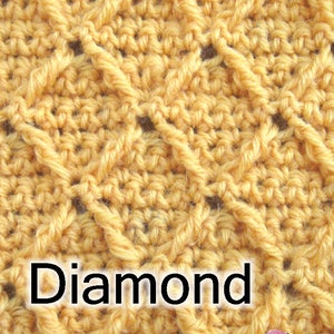 Diamond Stitch Crochet Pattern PDF image 2