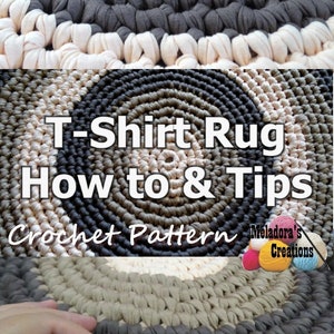 T – Shirt Yarn Round Rug – How to crochet a rug