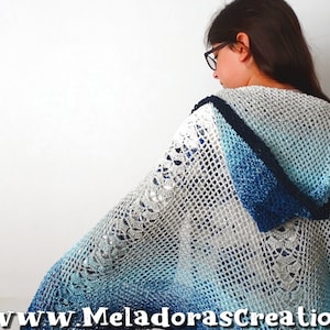 Butterfly Net Shawl PDF Crochet Shawl Pattern image 7