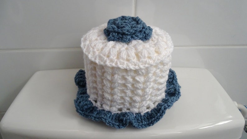 Toilet Paper Roll Cover and Rose Pattern PDF Crochet pattern image 7