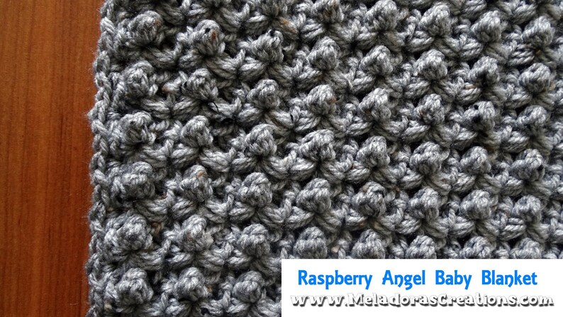 Raspberry Angel Baby Crochet Afghan PDF Pattern image 4