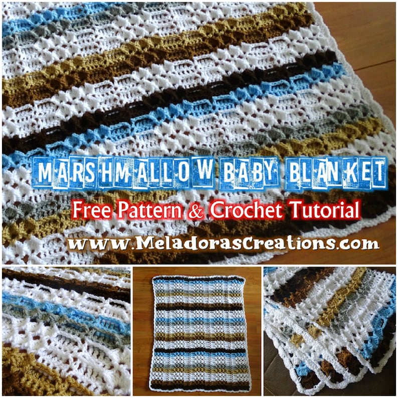Marshmallow Baby Blanket PDF Crochet Pattern Etsy Israel