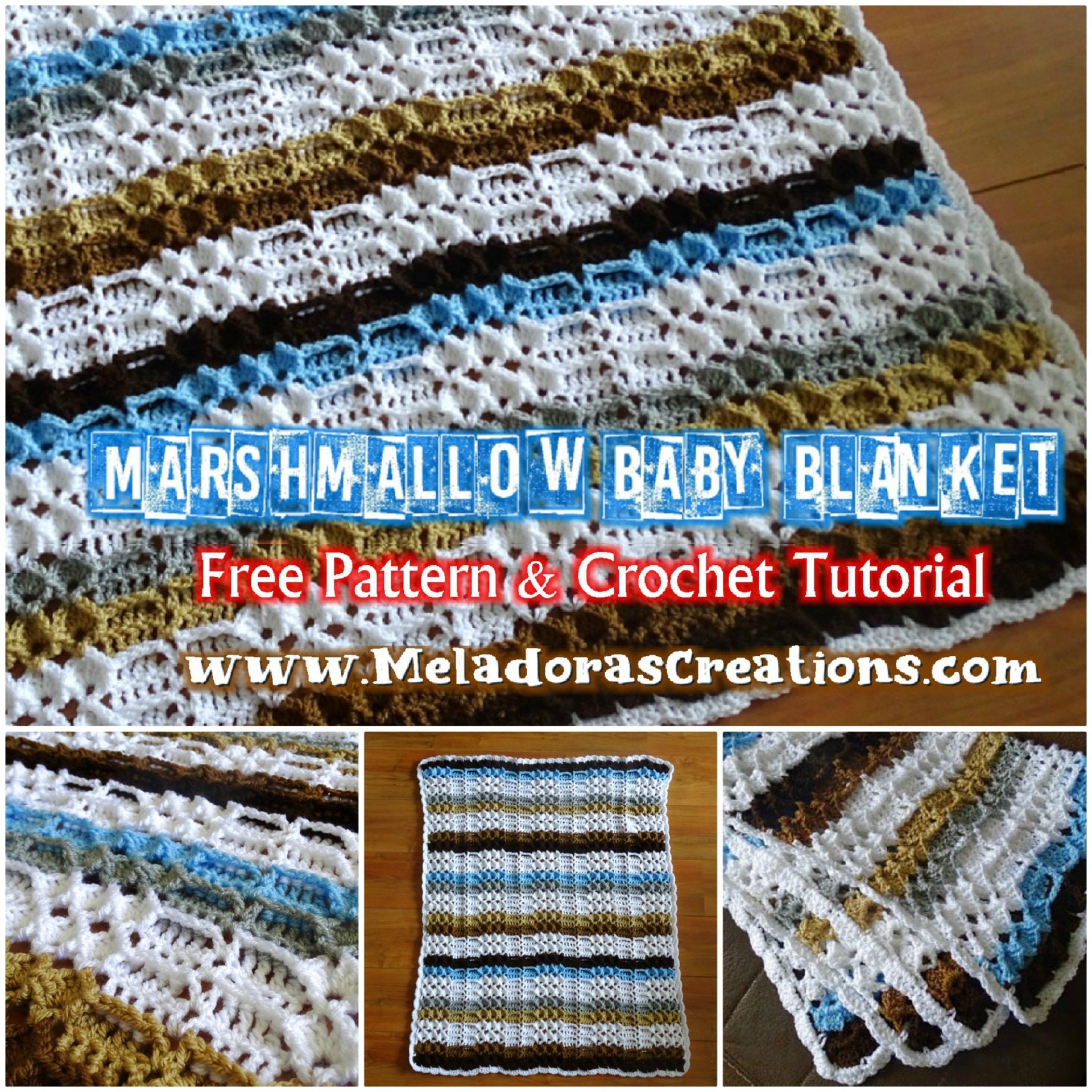 Marshmallow Baby Blanket PDF Crochet Pattern Etsy Israel