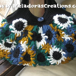 Crochet Flower Purse PDF Pattern