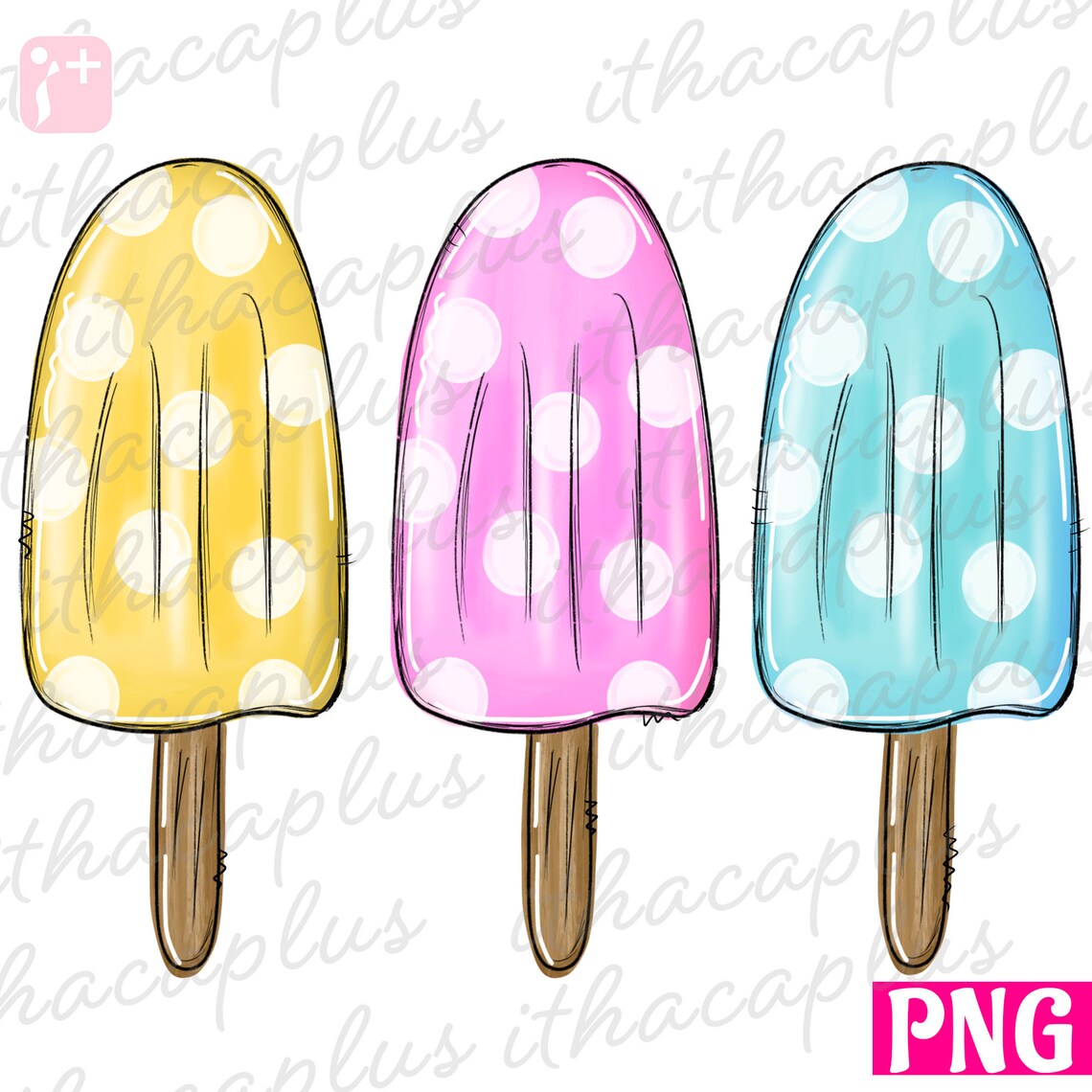 Watercolor Popsicles Png Summer PNG Watercolor Popsicles - Etsy