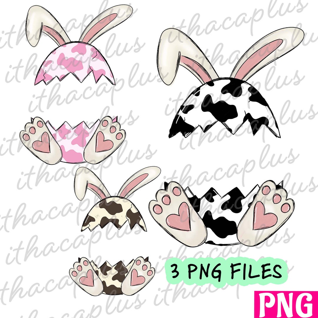 Easter Png, Western Easter Egg Frame PNG, Easter Bunny Sublimation ...