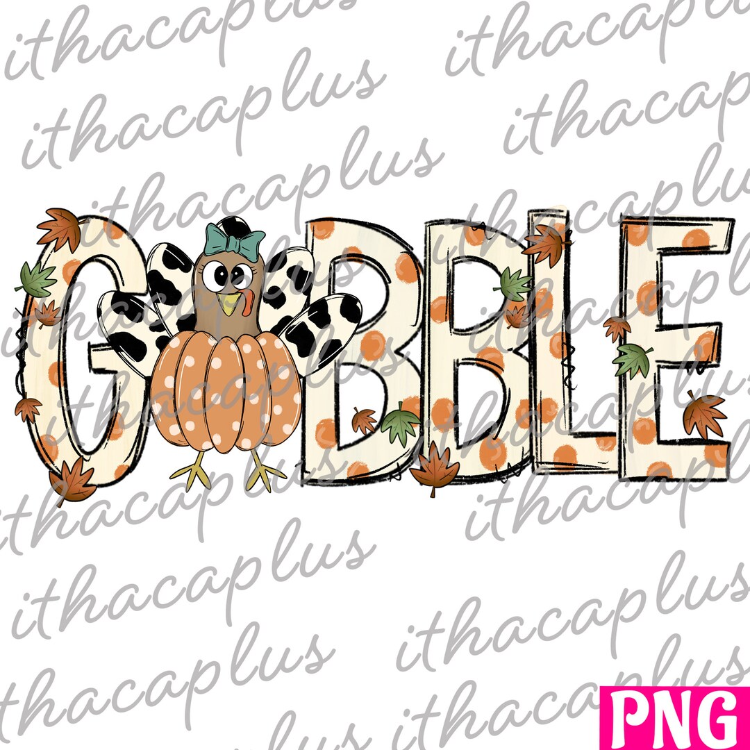 Turkey PNG, Gobble PNG, Cow Print Thanksgiving Sublimation, Girl Turkey ...