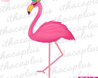Flamingo au png de fleur, clipart flamant de flamant, flamantole, sublimation de Flamingo, png d’été, aquarelle Flamingo png