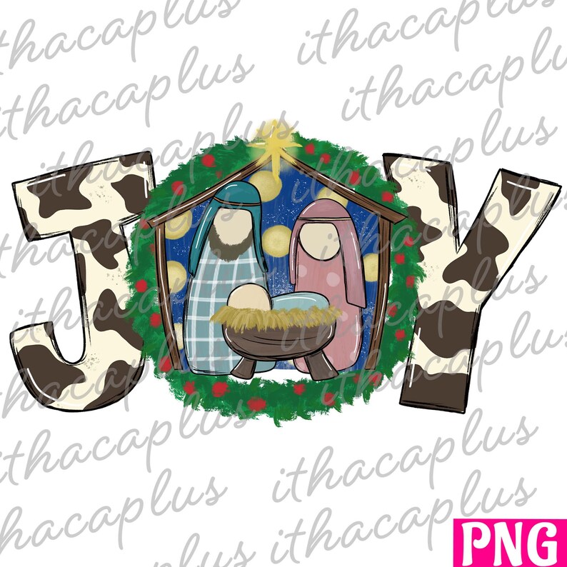 Christmas Joy Png Sublimation, Nativity Scene Png,jesus Baby Clipart ...