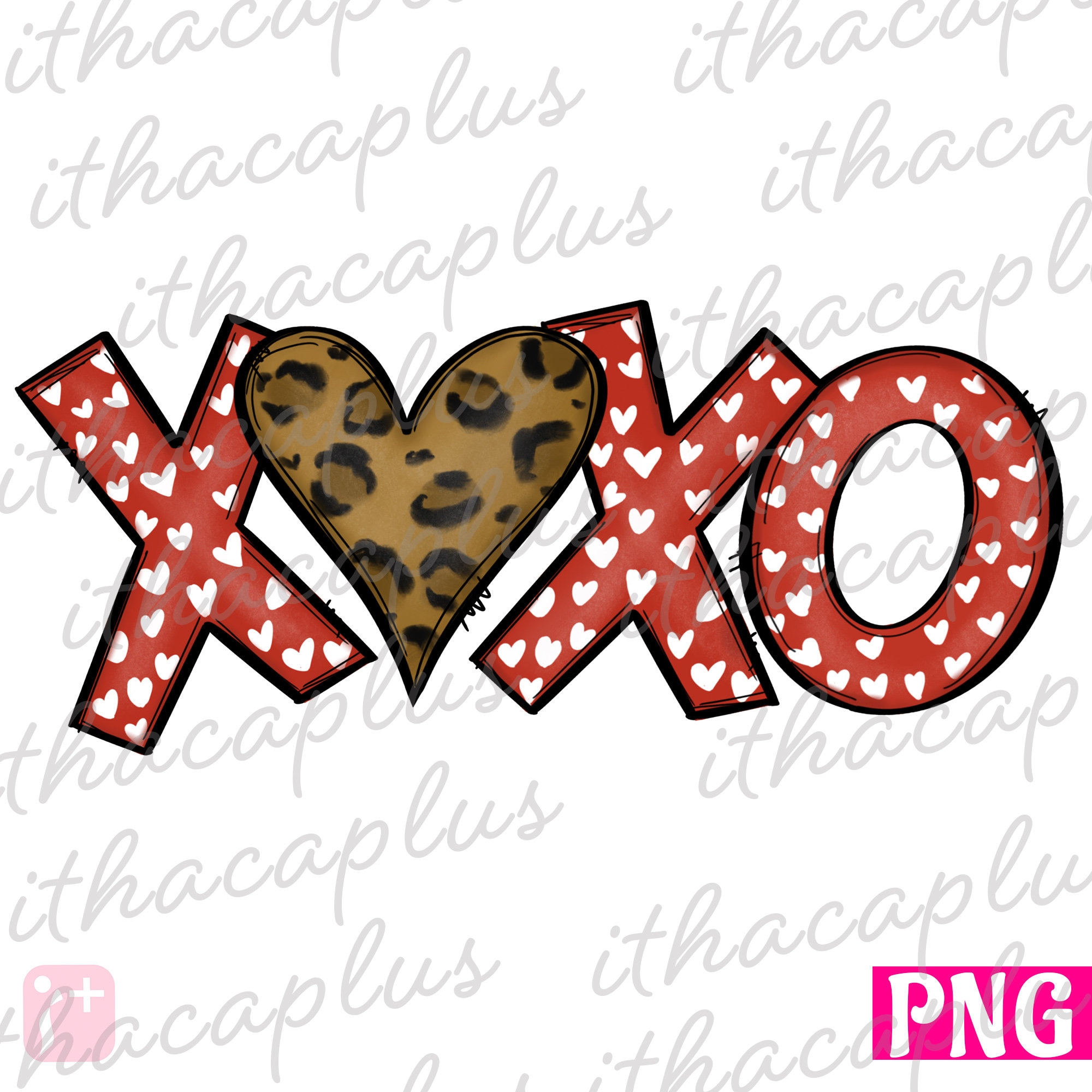martodesigns - XOXO Love #2 heart brown leopard louis