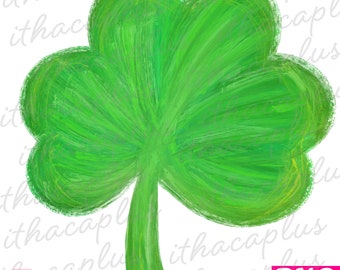 Watercolor St. Patrick's Day PNG, St. Patrick's Day sublimation,Shamrock Clipart, Shamrock png, Shamrock digital file, green shamrock PNG