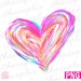 Valentines Day png Sublimation, Valentines heart printable, colorful rainbow heart digital, Valentines love clipart, happy Valentines Day 