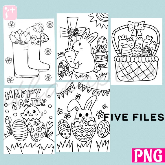 Kids spring coloring activity page childrens activity page