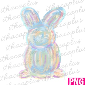 Easter bunny png sublimation, watercolor, clipart, rainbow bunny Clipart, Easter bunny printable, watercolor Easter , watercolor bunny png