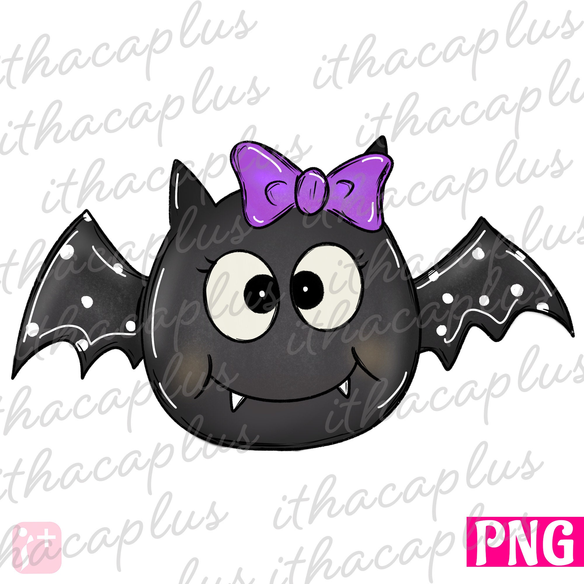 Cute Little Bat Flat Halloween PNG & SVG Design For T-Shirts