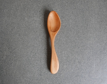 Cherry wood hand carved spoon 5.5 inch