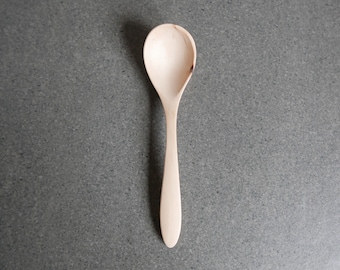 Maple wood hand carved spoon 6 inch (15 cm)