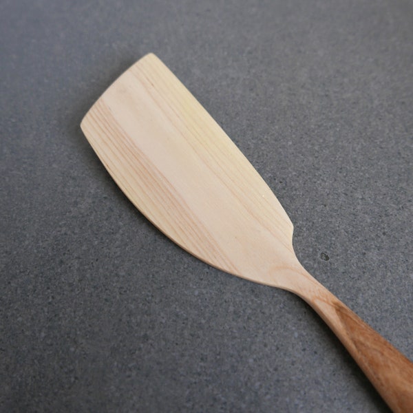 Mountain ash hand carved cooking spatula. 11.5 inch