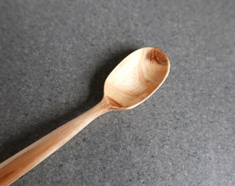 Apple wood hand carved spoon 6.5 inch