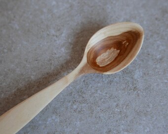 Plum wood hand carved spoon 6.5 inch