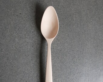 Maple wood hand carved spoon 8.5 inch (22 cm)