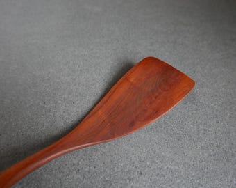 Walnut hand carved cooking spatula 11.5 inch