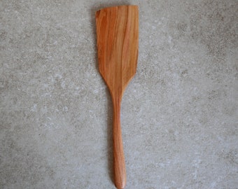 Plum wood hand carved cooking spatula 11 inch