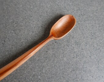 Plum wood hand carved spoon 7.5 inch