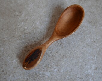 Plum wood hand carved spoon 4 inch