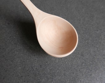 Maple wood hand carved spoon 11.5 inch