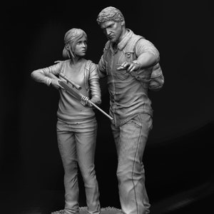 The last of us Ellie and Joel Diorama for 3d printing only stl files, for private use only image 1