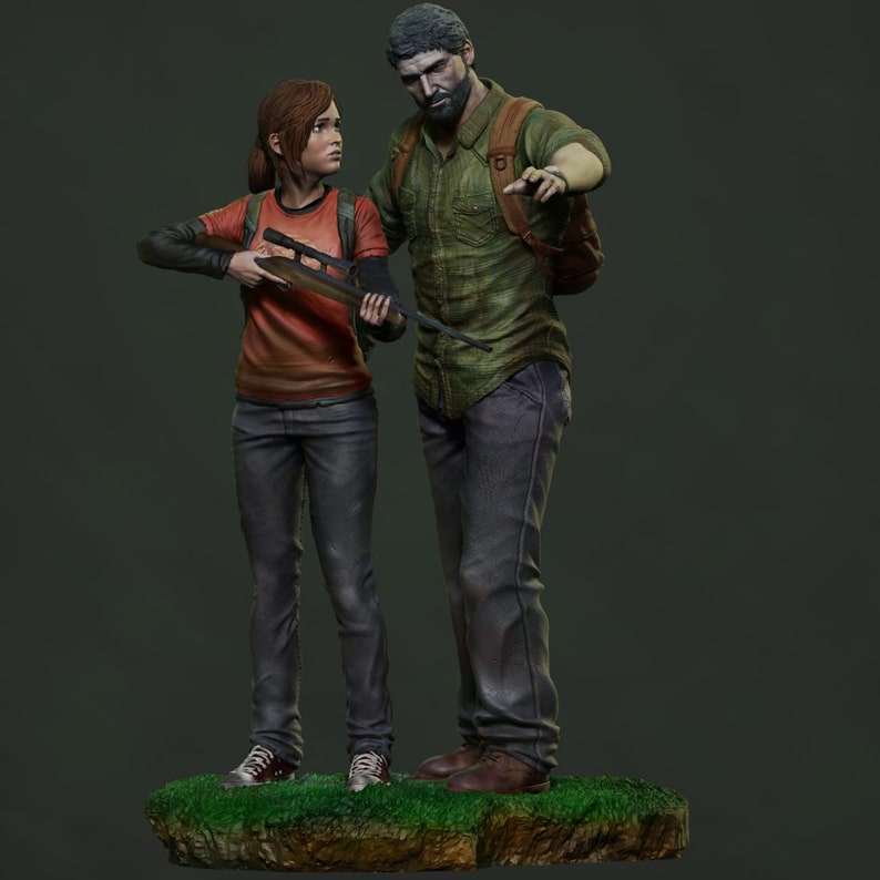 The last of us Ellie and Joel Diorama for 3d printing only stl files, for private use only image 2