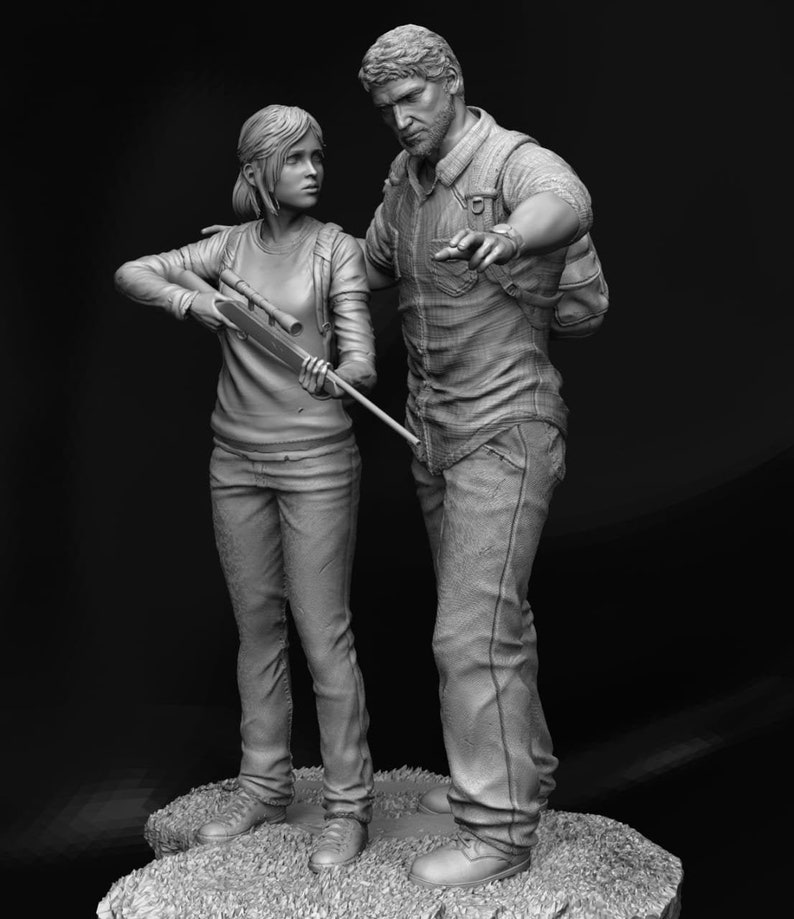 The last of us Ellie and Joel Diorama for 3d printing only stl files, for private use only image 1