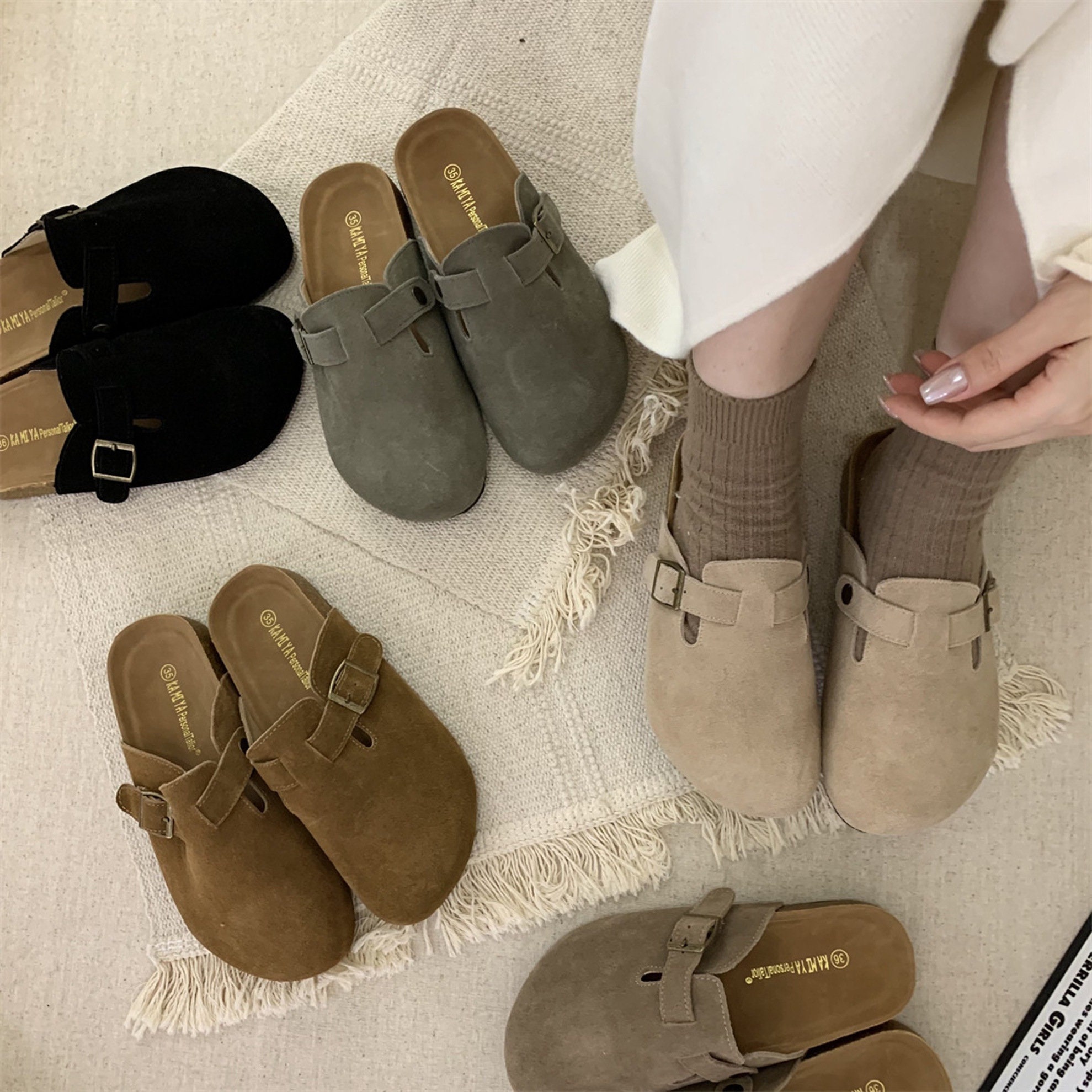 BIRKENSTOCK／ボストン／22.5cmミンク - サンダル