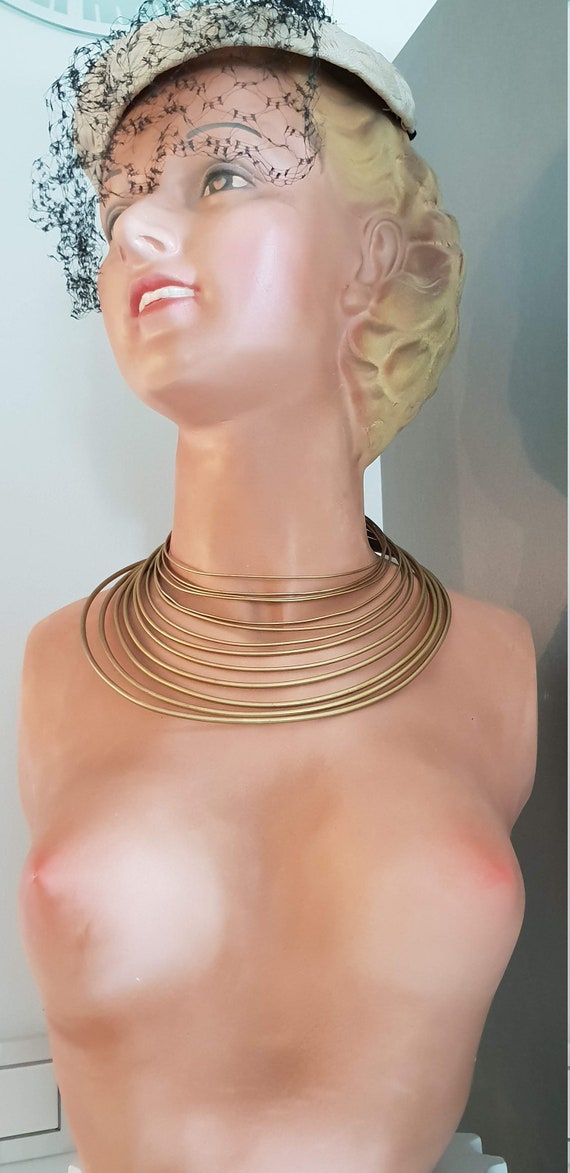 Superbe collier ras de cou  vintage GAULTIER