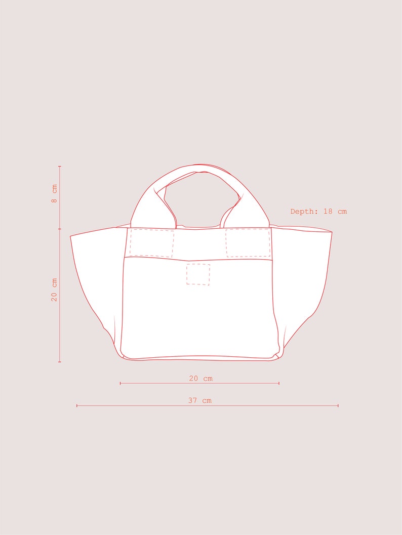 Tote Bag Sewing Pattern / PDF Sewing Pattern Print-at-home - Etsy