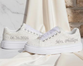 Custom Glitter Shoes Comfy Flat Sole Wide Fit Removable Insole Made to Any Color