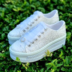 Bling Wedge Sneakers 